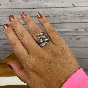 SARAH COVENTRY SILVER PLATED FILIGREE RING